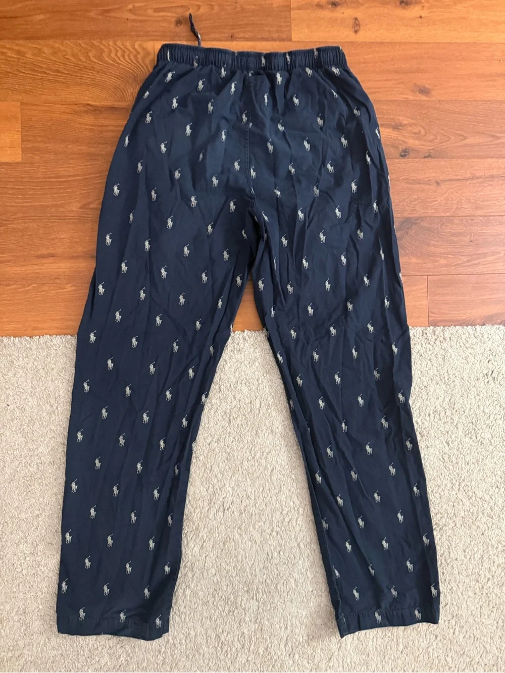 Polo by Ralph Lauren Navy Polo Pony Print Kids Pajama Bottoms